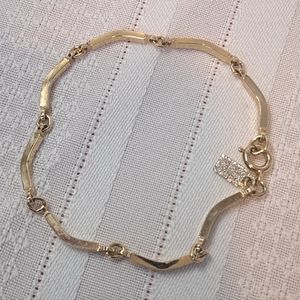 Vintage Emmons Gold Tone 7" Bracelet